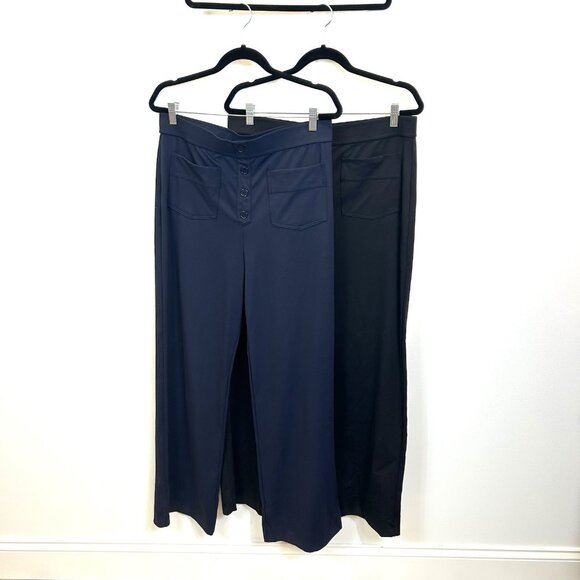 Lot Of 2 NWT Halara XL High Waisted Button Multiple Pockets Straight Leg Pants - Picture 1 of 10